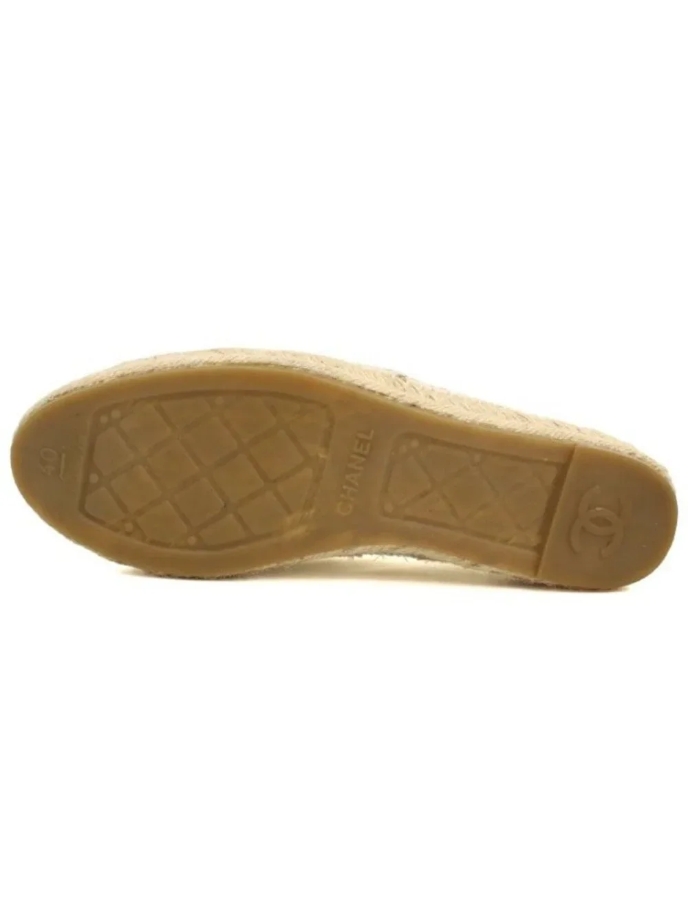 Chanel Espadrilles CC Logo Shoes Tweed